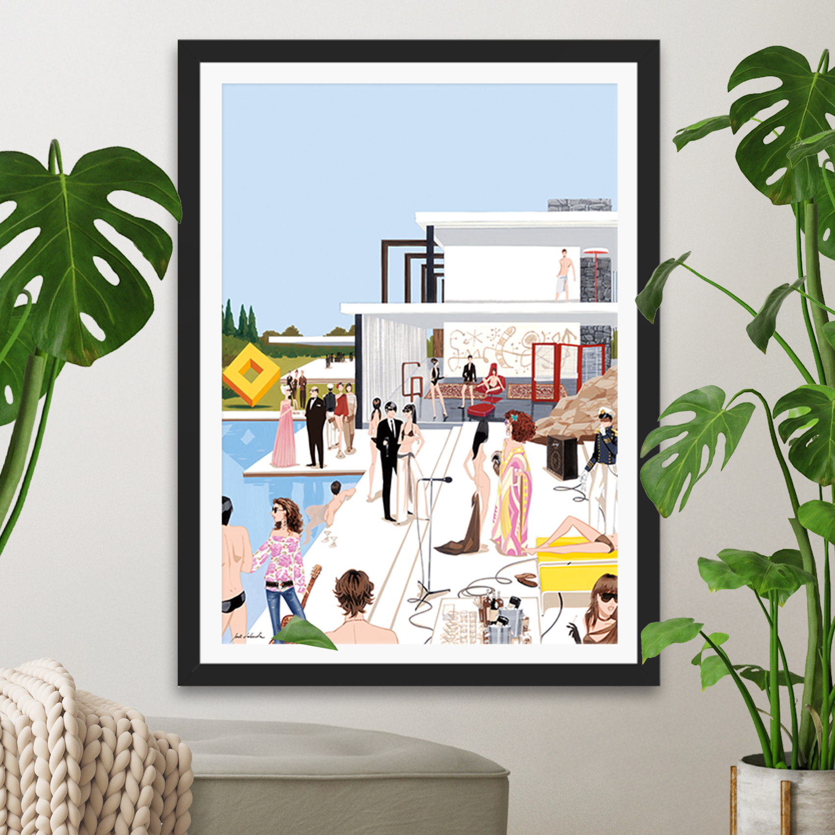 Pool Party Art Print | Jordi Labanda Store